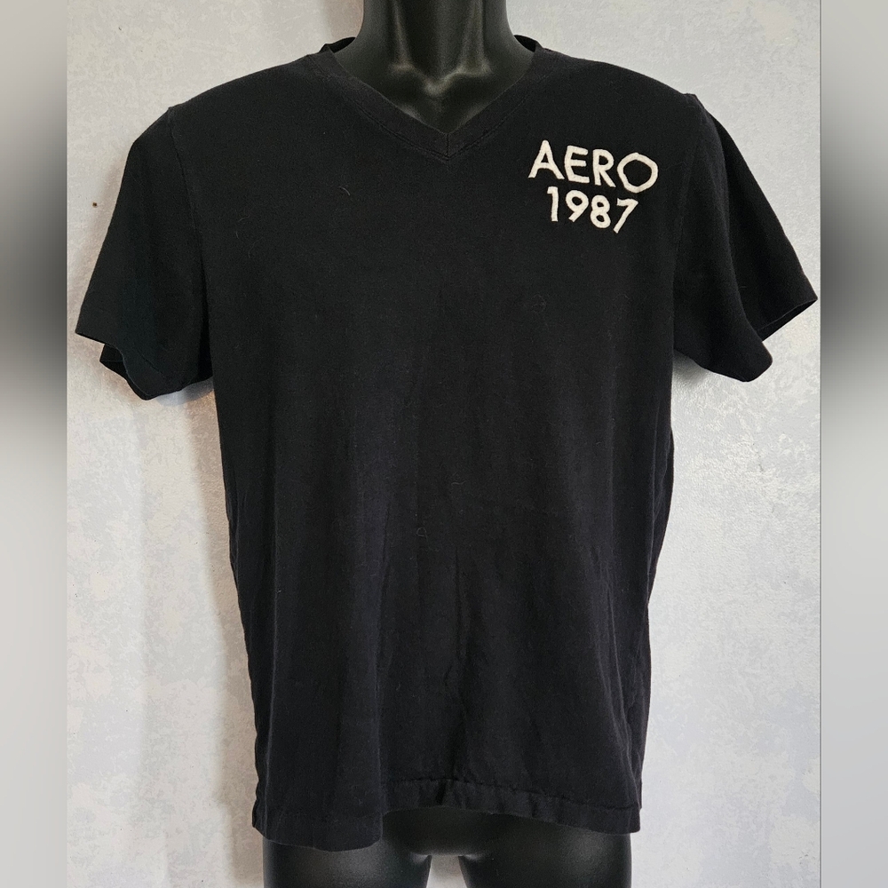 🟡 AEROPOSTALE Mens V-Neck Shirt S
